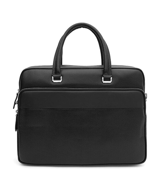 Чоловіча шкіряна сумка Borsa Leather K18820-1bl-black картинка, зображення, фото