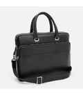 Мужская кожаная сумка Borsa Leather K18820-1bl-black фото, картинка, изображение
