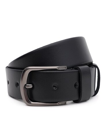 Мужской кожаный ремень Borsa Leather 150v1fx77-black фото, картинка, изображение