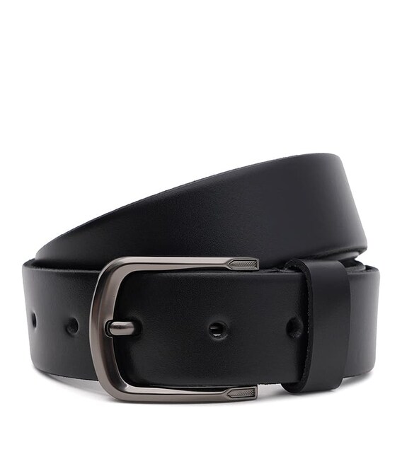 Чоловічий шкіряний ремінь Borsa Leather 125v1fx76-black картинка, зображення, фото