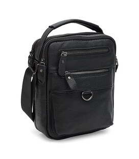 Чоловіча шкіряна сумка Keizer K14035bl-black картинка, зображення, фото