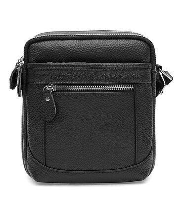 Чоловіча шкіряна сумка Keizer K11187bl-black картинка, зображення, фото