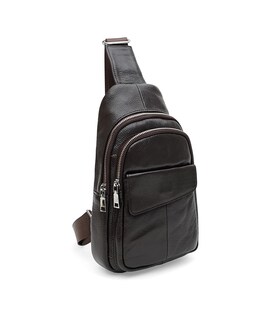 Чоловічий шкіряний рюкзак через плече Keizer K13316br-brown картинка, зображення, фото