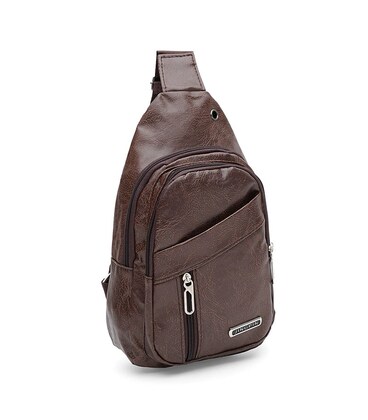 Мужской рюкзак через плечо Monsen C1920br-brown фото, картинка, изображение