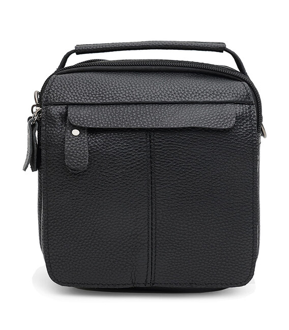 Чоловіча шкіряна сумка Keizer K14082bl-black картинка, зображення, фото