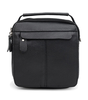 Мужская кожаная сумка Keizer K14082bl-black фото, картинка, изображение