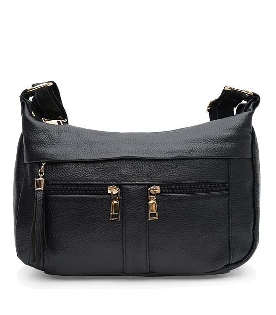 Жіноча шкіряна сумка Keizer K11009bl-black картинка, зображення, фото