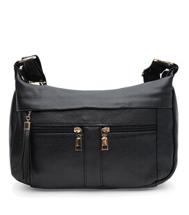 Жіноча шкіряна сумка Keizer K11009bl-black картинка, зображення, фото