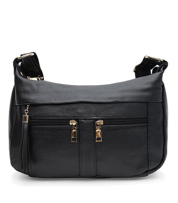 Жіноча шкіряна сумка Keizer K11009bl-black картинка, зображення, фото