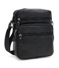 Мужская кожаная сумка Keizer k12086bl-black фото, картинка, изображение