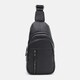 Чоловічий шкіряний рюкзак через плече Keizer K1612-6bl-black картинка, зображення, фото