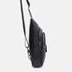 Мужской кожаный рюкзак через плечо Keizer K1612-6bl-black фото