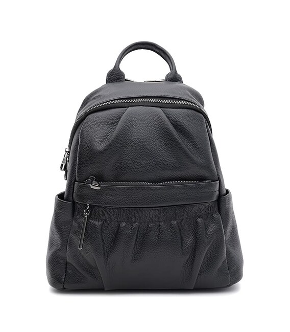 Женский кожаный рюкзак Ricco Grande K18166bl-black фото, картинка, изображение