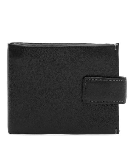 Мужское кожаное портмоне Ricco Grande K1611bl-black фото, картинка, изображение