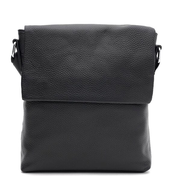 Мужская кожаная сумка Borsa Leather K13658bl-black фото, картинка, изображение