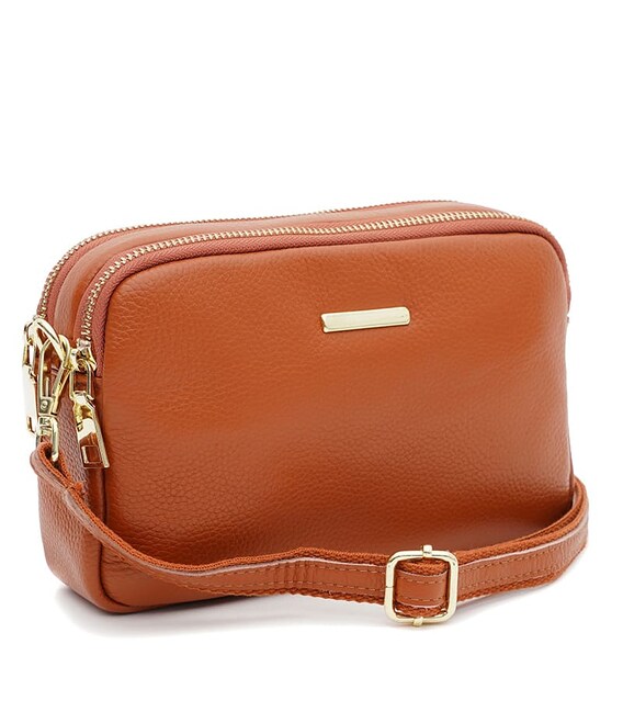 Жіноча шкіряна сумка Borsa Leather K11906br-brown картинка, зображення, фото