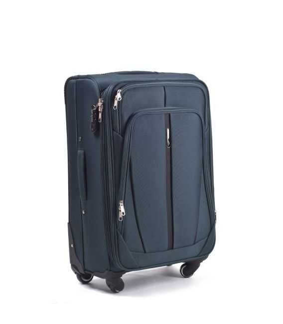 Валіза Wings 1706 велика L зелена 4 колесна - картинка, зображення, фото валізи