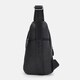 Мужской кожаный рюкзак через плечо Keizer K14040bl-black фото