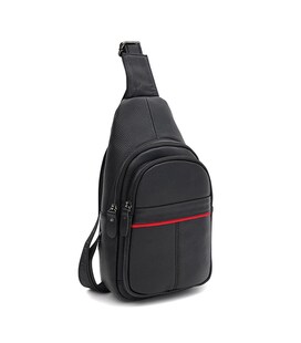 Чоловічий шкіряний рюкзак через плече Keizer K11022bl-black картинка, зображення, фото