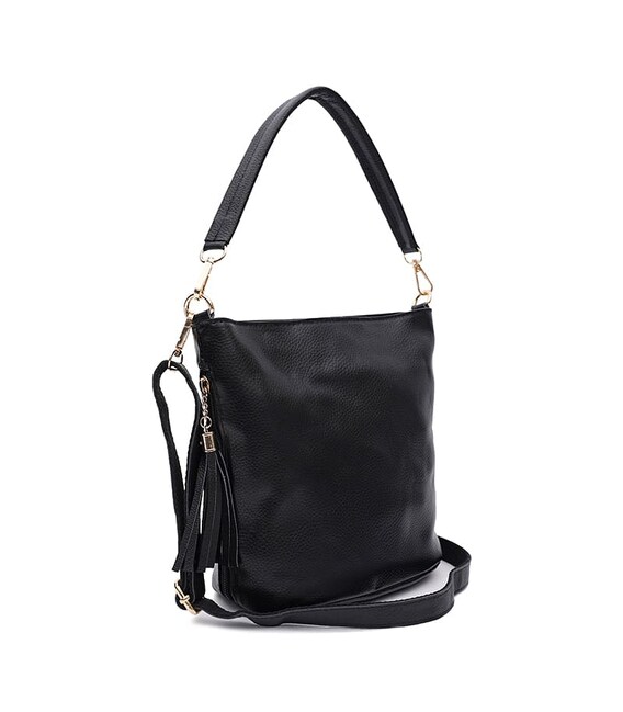 Жіноча шкіряна сумка Keizer K12293bl-black картинка, зображення, фото