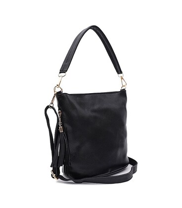 Жіноча шкіряна сумка Keizer K12293bl-black картинка, зображення, фото