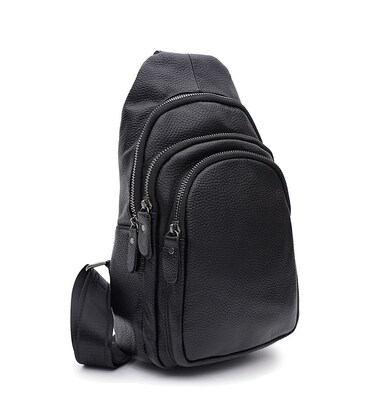 Мужской кожаный рюкзак Keizer K14036bl-black фото, картинка, изображение