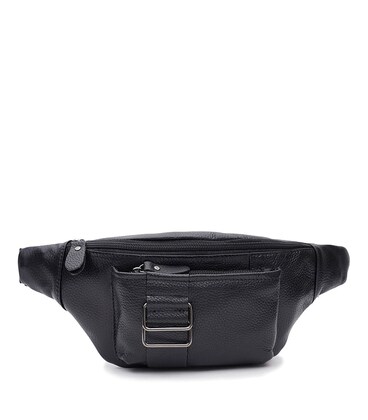 Чоловіча шкіряна сумка на пояс Keizer K10023bl-black картинка, зображення, фото