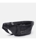 Чоловіча шкіряна сумка на пояс Keizer K10023bl-black картинка, зображення, фото