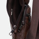 Чоловічий шкіряний рюкзак через плече Keizer K13761br-brown картинка, зображення, фото