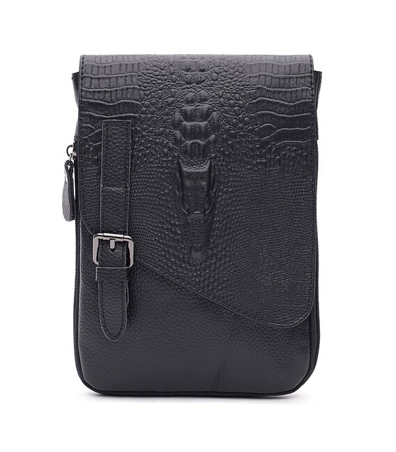 Чоловіча шкіряна сумка Keizer K15219bl-black картинка, зображення, фото