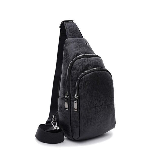 Мужской кожаный рюкзак Keizer K1kx327-black фото, картинка, изображение