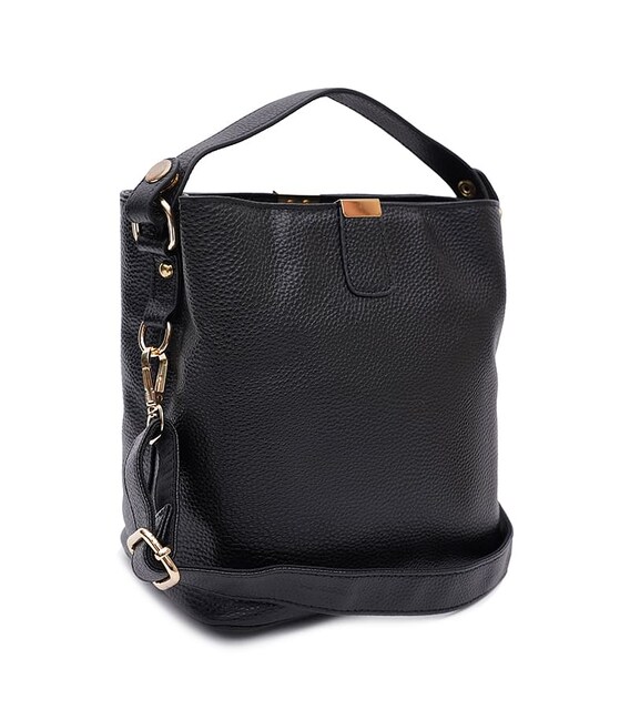 Женская кожаная сумка Keizer K1KD733-black фото, картинка, изображение