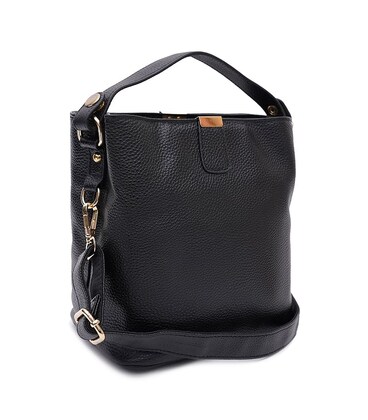 Жіноча шкіряна сумка Keizer K1KD733-black картинка, зображення, фото