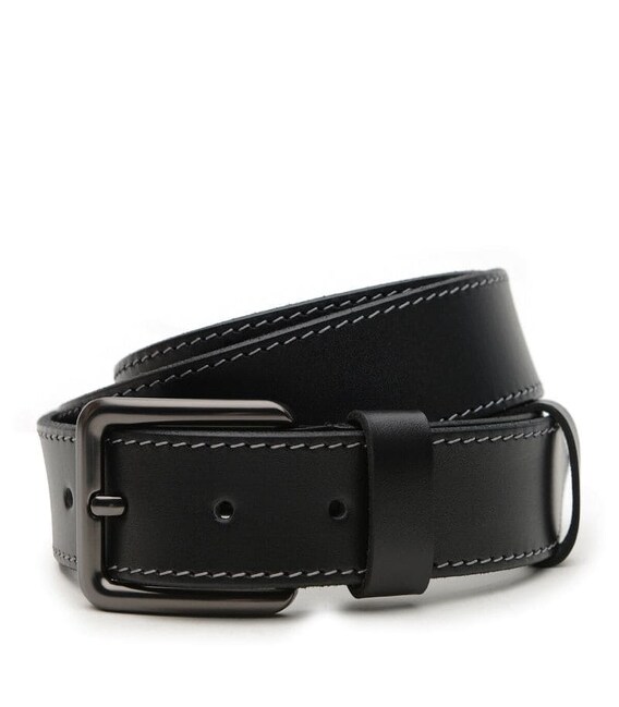 Кожаный мужской ремень V1125GX29-black фото, картинка, изображение