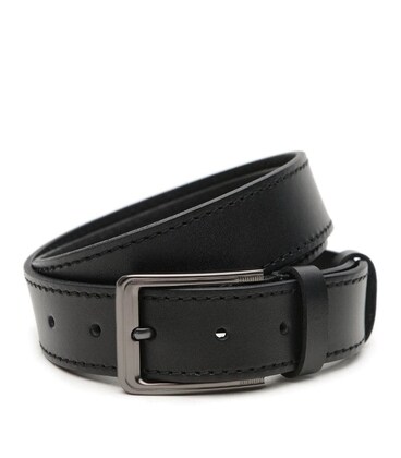 Кожаный мужской ремень V1125GX17-black фото, картинка, изображение