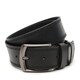 Широкий Мужской кожаный ремень 4,5 см V1115GX20-black фото