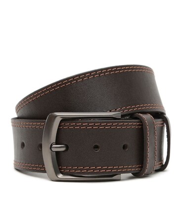 Широкий Мужской кожаный ремень 4,5 см V1125GX21-brown фото, картинка, изображение