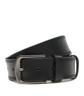 Широкий Мужской кожаный ремень 4,5 см V1125GX23-black фото, картинка, изображение