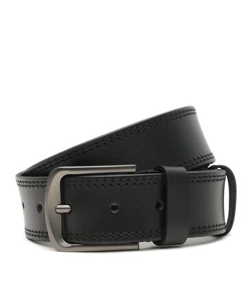 Шкіряний чоловічий ремінь V1115GX23-black картинка, зображення, фото
