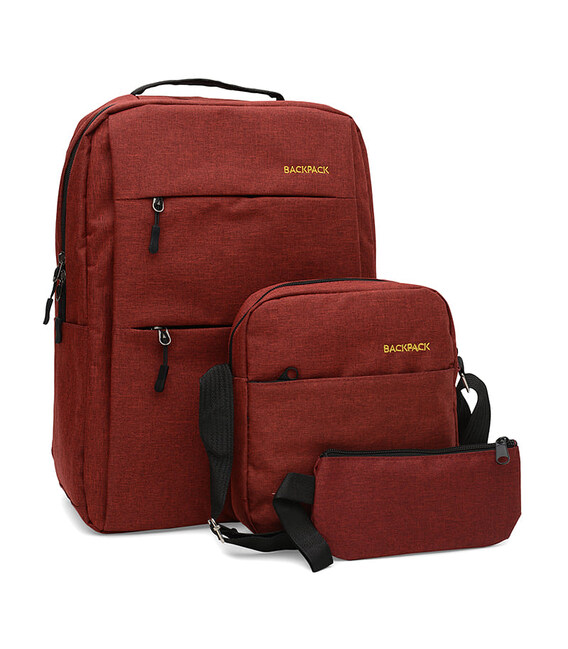 Рюкзак Monsen + сумка C11083-red фото, картинка, изображение