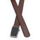 Кожаный ремень с автоматической пряжкой V1GKX16-brown фото
