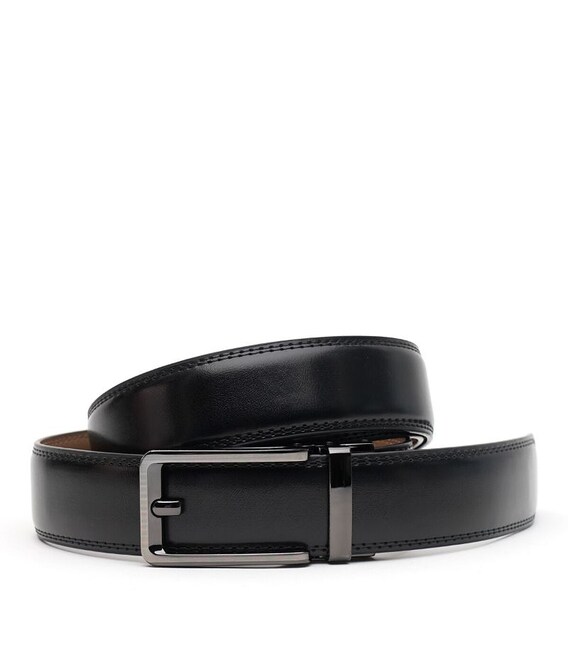 Мужской ремень из натуральной кожи V1GKX11-black фото, картинка, изображение