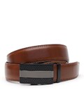 Кожаный ремень с автоматической пряжкой V1GKX10-brown фото, картинка, изображение