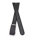 Шкіряний ремінь з автоматичною пряжкою V1GKX41-black картинка, зображення, фото