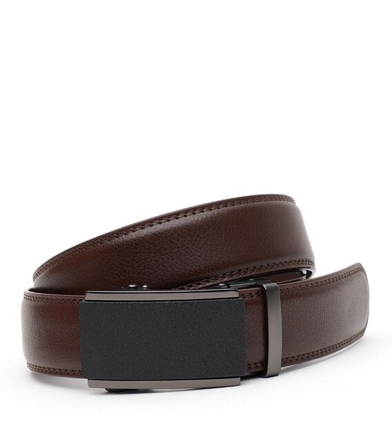 Мужской ремень из натуральной кожи V1GKX35-brown фото, картинка, изображение