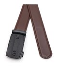 Кожаный мужской ремень с пряжкой автомат V1GKX33-brown фото, картинка, изображение