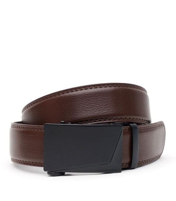 Чоловічий ремінь із натуральної шкіри V1GKX29-brown картинка, зображення, фото