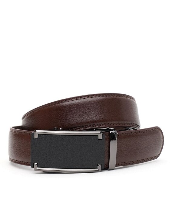 Мужской ремень из натуральной кожи V1GKX42-brown фото, картинка, изображение