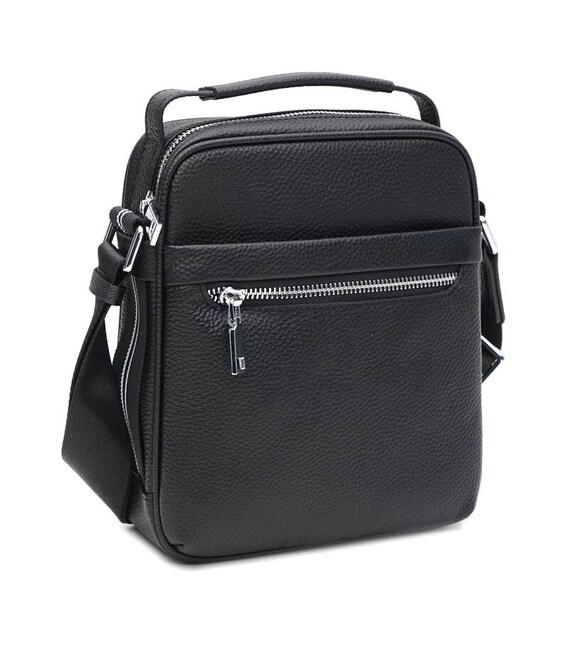 Чоловіча шкіряна сумка Ricco Grande K16607а-black картинка, зображення, фото