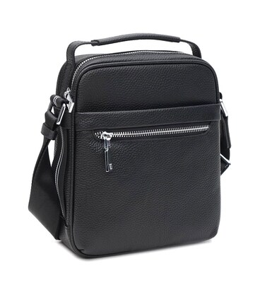 Мужская кожаная сумка Ricco Grande K16607а-black фото, картинка, изображение